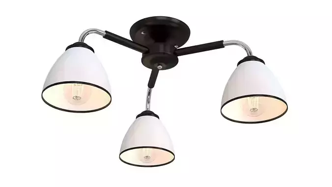 Modern chandelier Low-poly 3D model