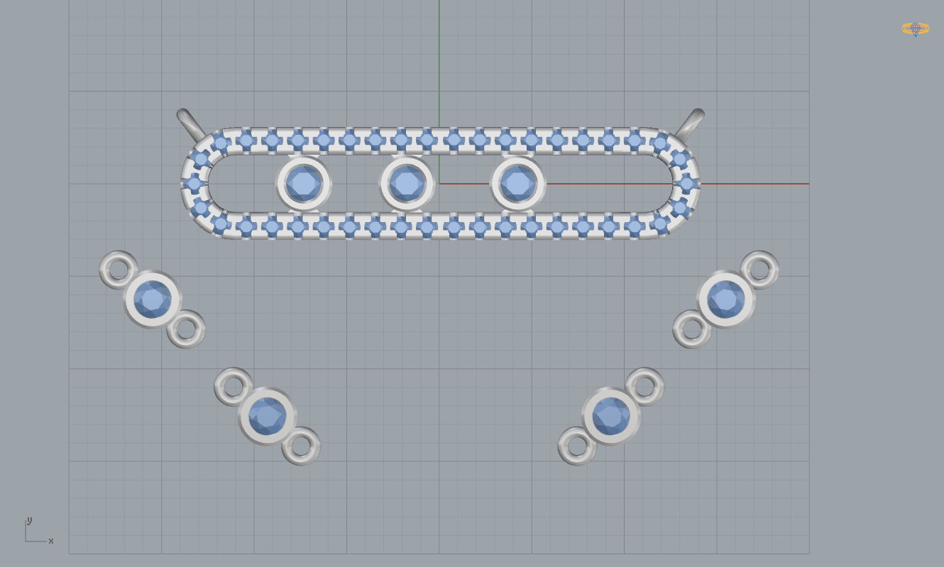 Messika Pendant 3D print model_12