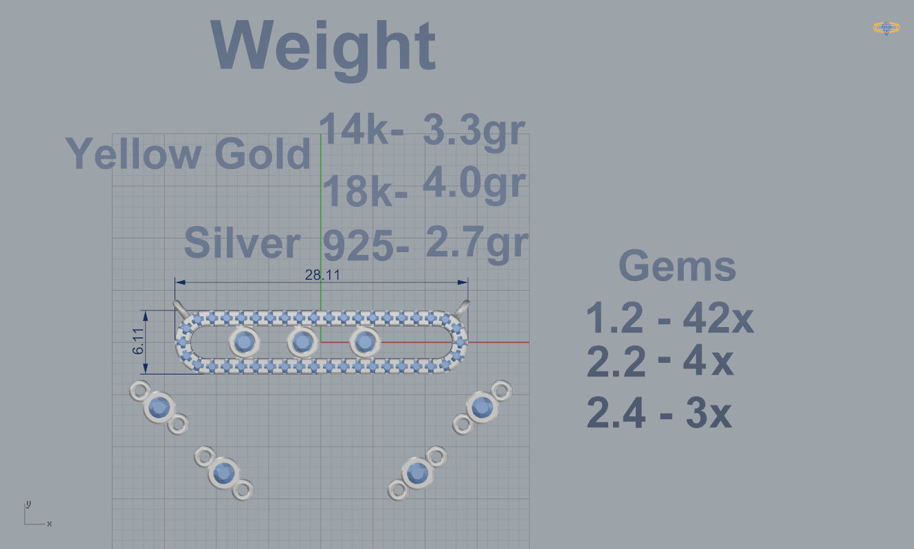 Messika Pendant 3D print model_3