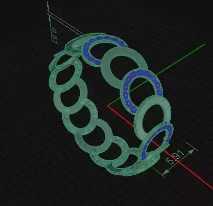 Cheap Narrow Ring under one geram
