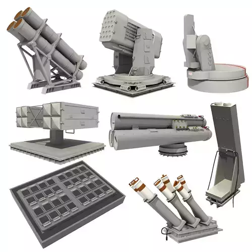 NAVAL WEAPON AND MISSILE SYSTEMS 3D model