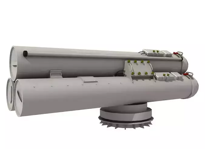 MK-32 TORPEDO TUBE 3D model