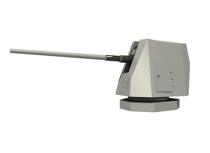 MK 45 Mod 4 5 inch Gun 3D model