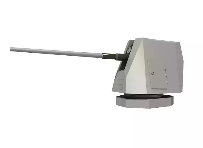 MK 45 Mod 4 5 inch Gun 3D model