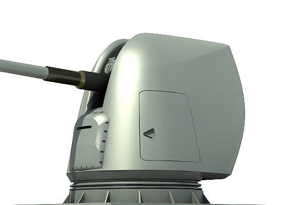 MK 45 MOD 2 5 INCH GUN 3D model_4