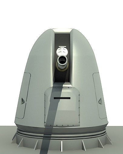 MK 45 MOD 2 5 INCH GUN 3D model_2