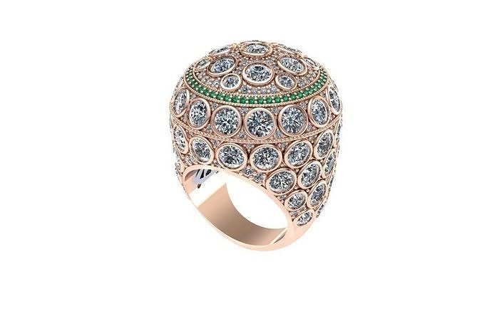 Diamond ring 3D print model