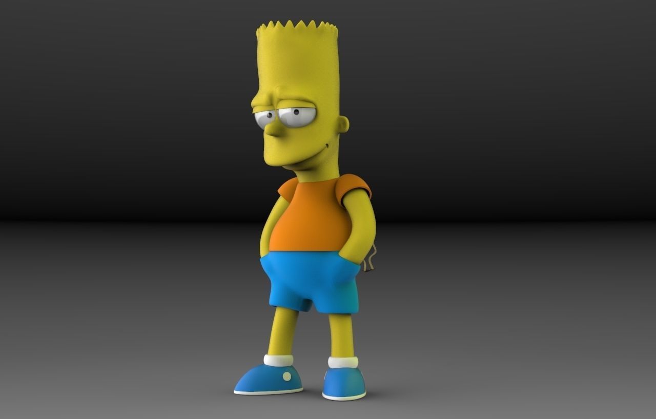 Bart Simpson 3D print model_3