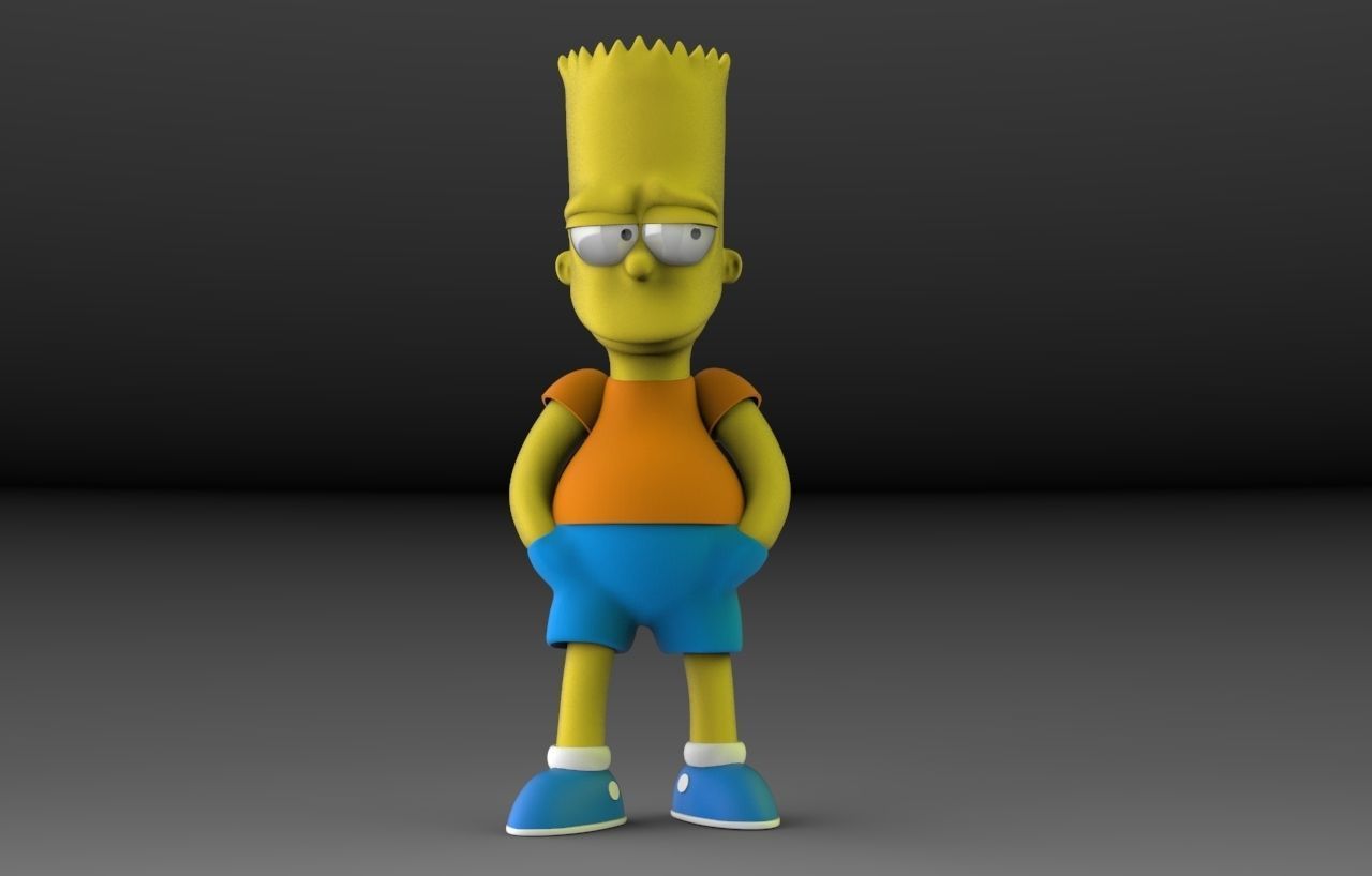 Bart Simpson 3D print model_1