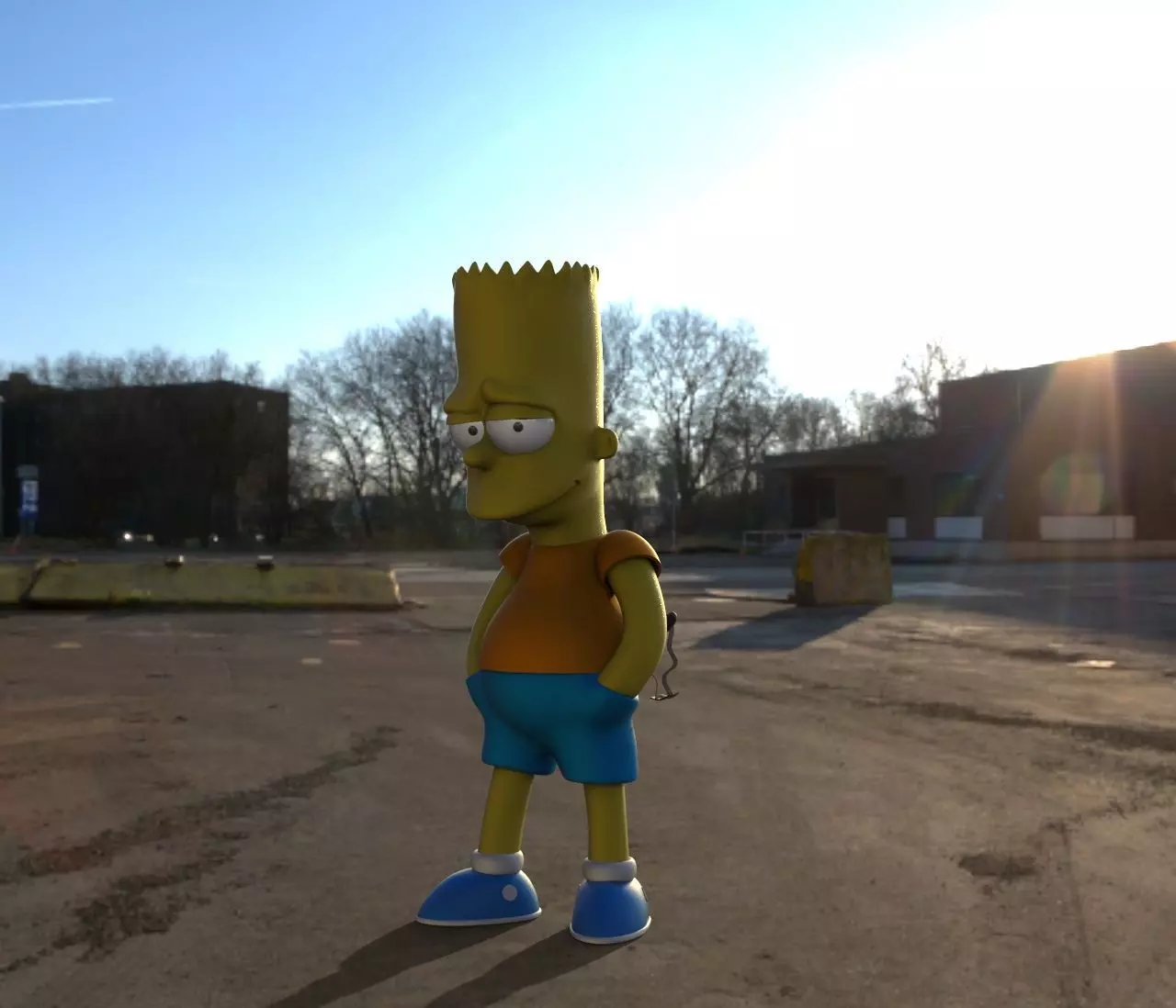 Bart Simpson 3D print model_0