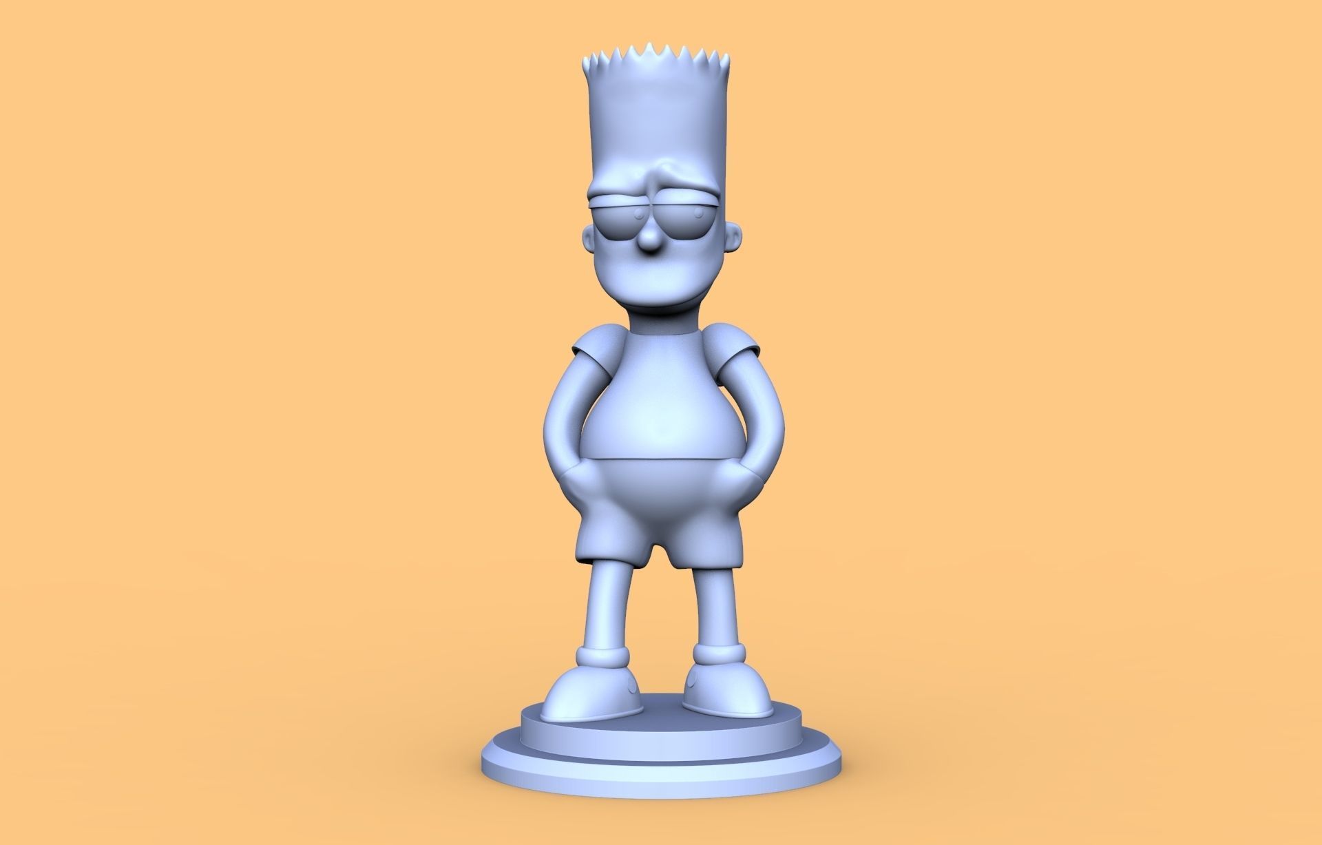 Bart Simpson 3D print model_2