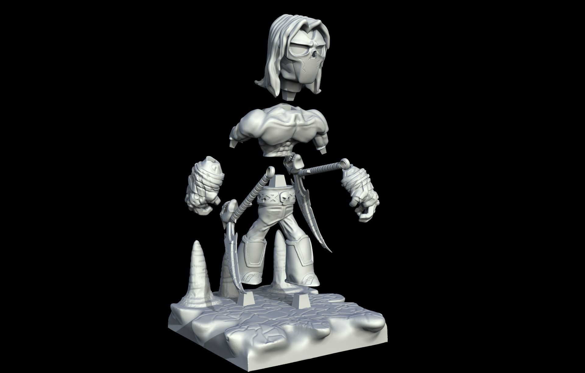 Muerte Darksiders 2 3D print model_5