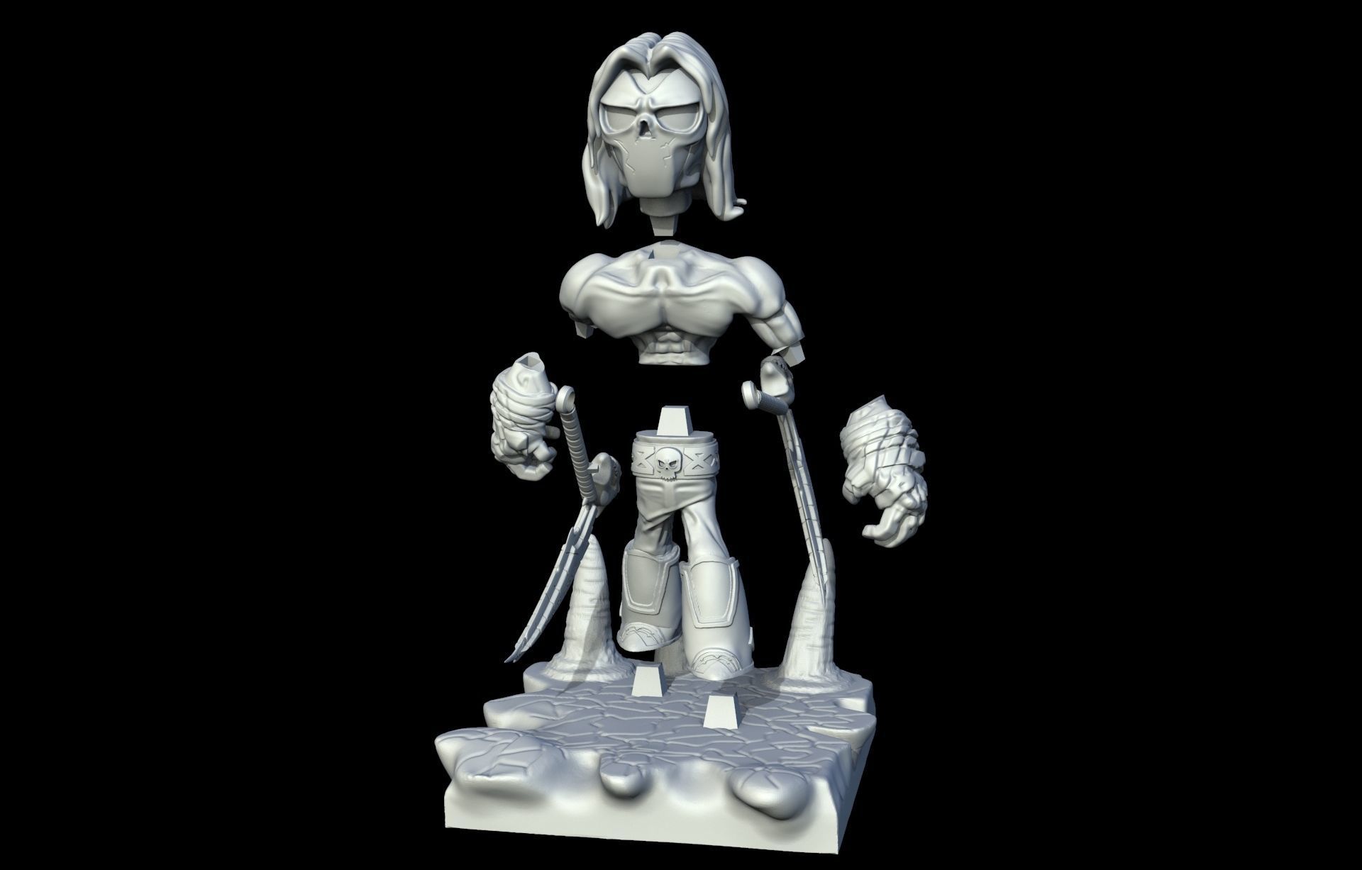 Muerte Darksiders 2 3D print model_4