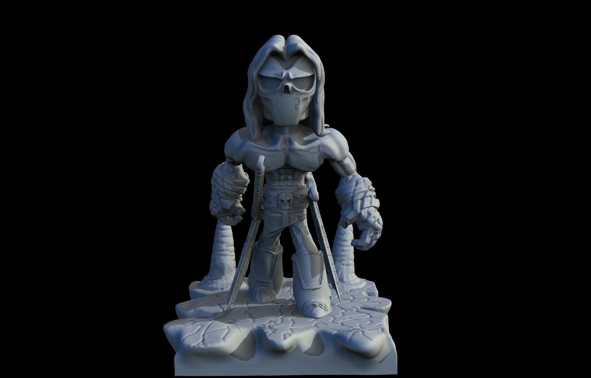 Muerte Darksiders 2 3D print model_1