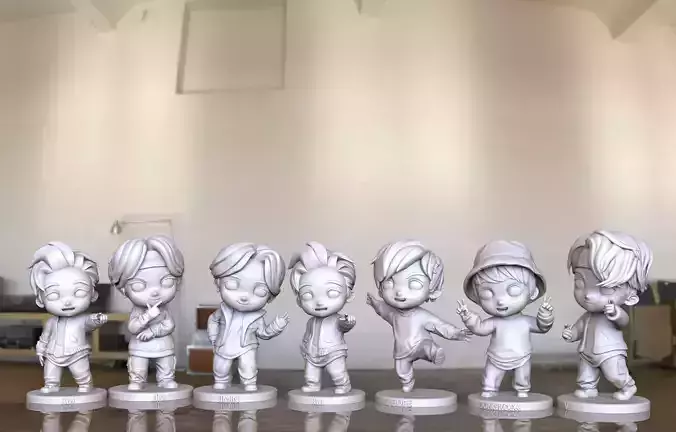Grupo BTS 3D print model