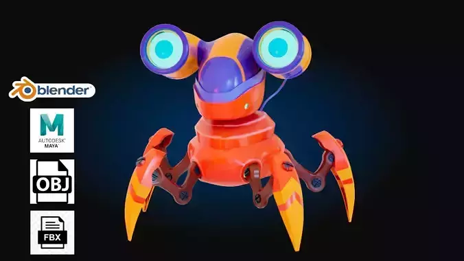 Spider Cartoon Robot