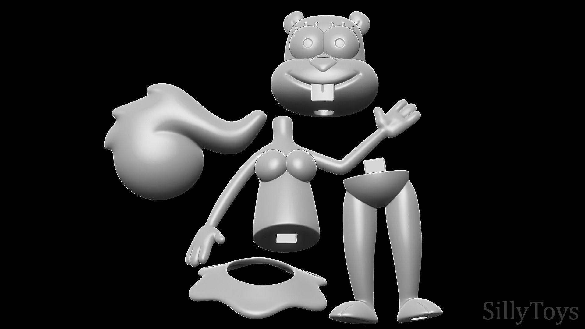 Sandy Cheeks - SpongeBob SquarePants 3D print model_5
