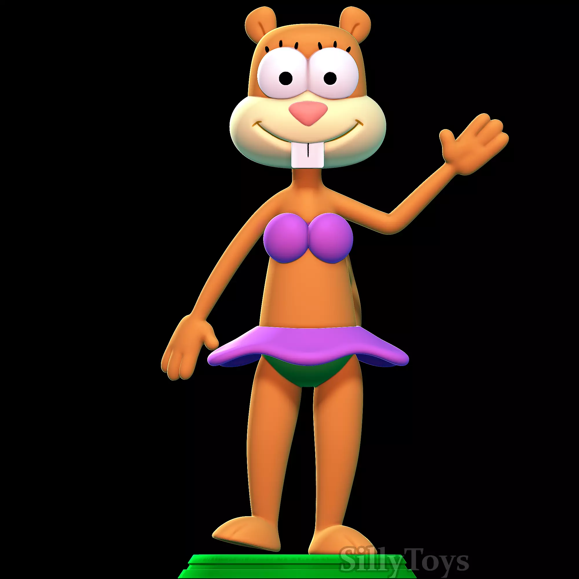 Sandy Cheeks - SpongeBob SquarePants 3D print model_0