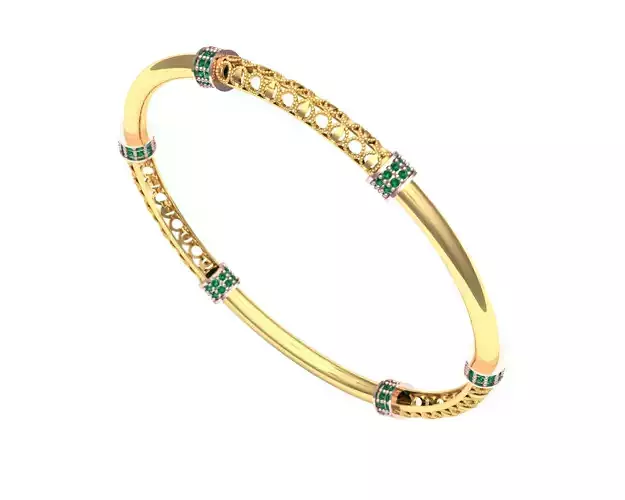 gold bracelet 3D model