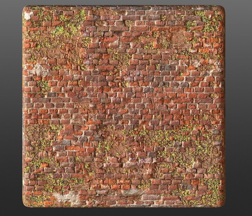 broken castle brick and leave Texture_2