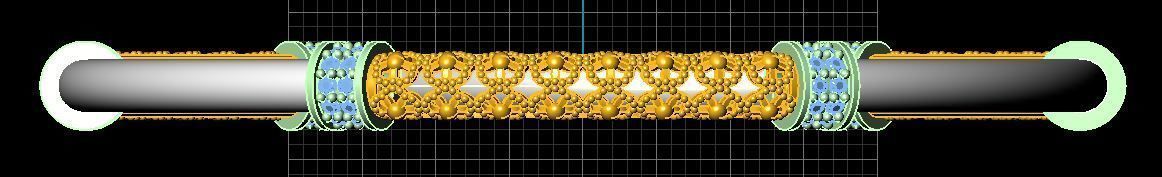gold bracelet 3D model_1