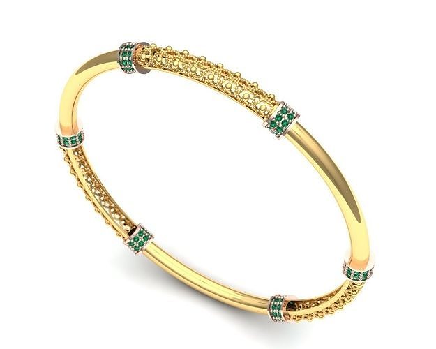 gold bracelet 3D model