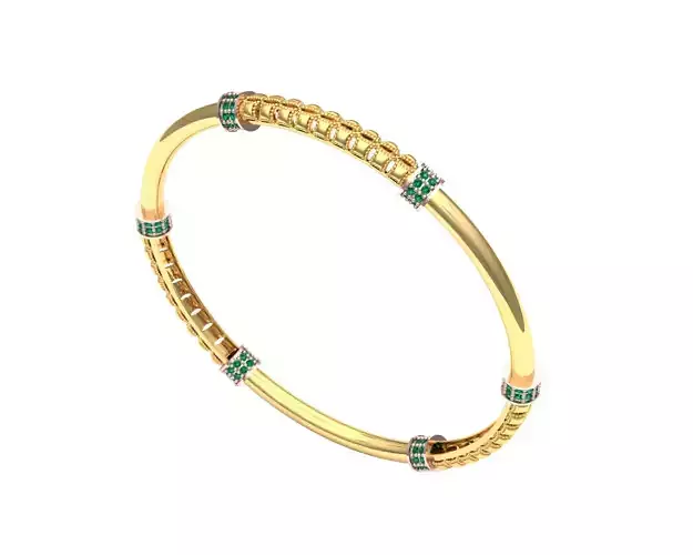 gold bracelet 3D model