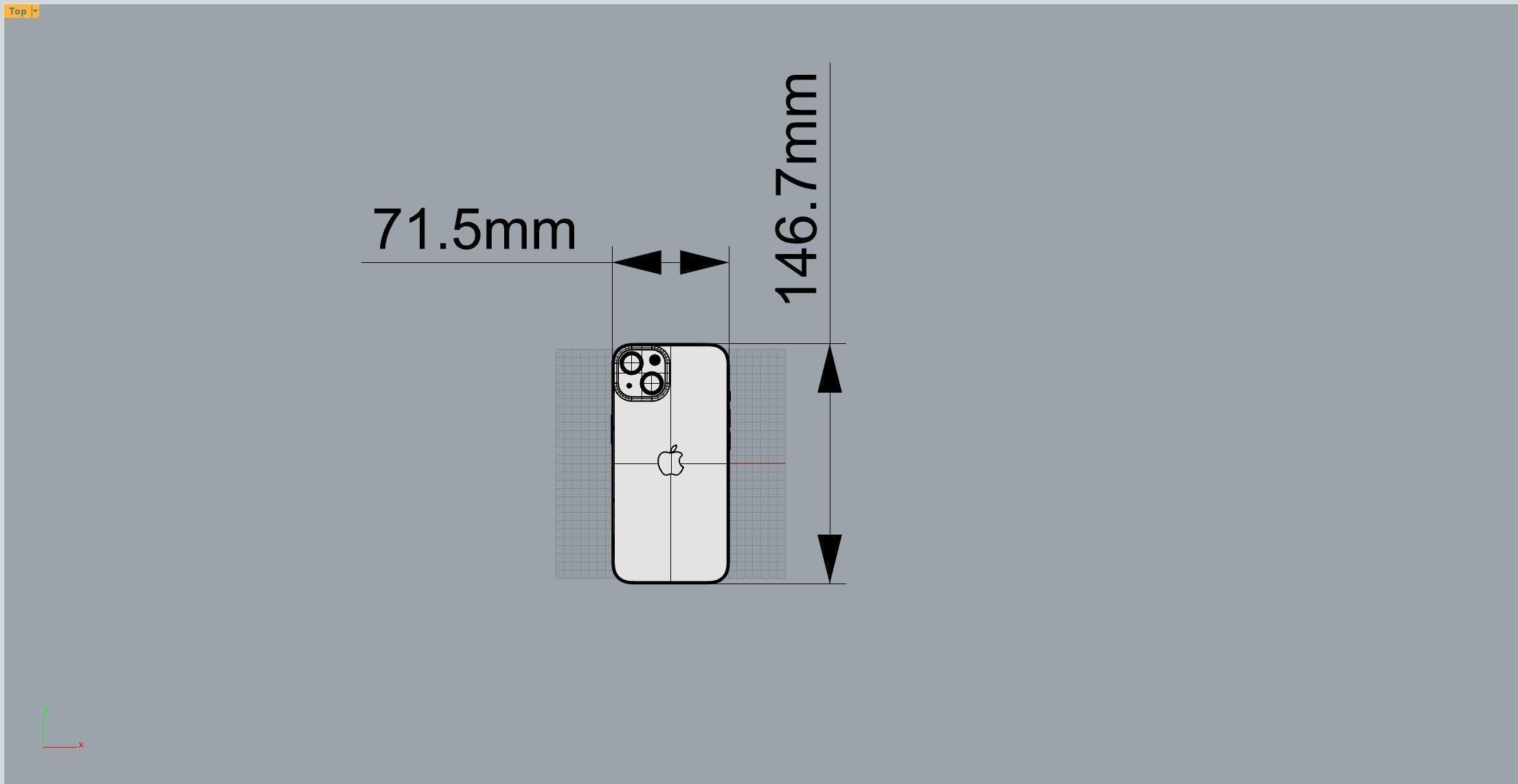 Apple iphone 13 mobile phone 3D model 3D model_19