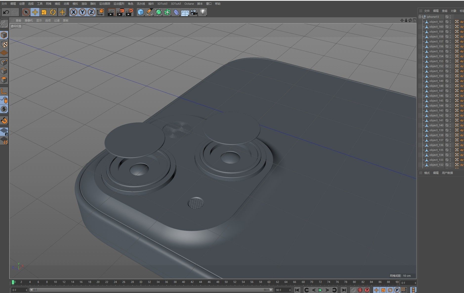 Apple iphone 13 mobile phone 3D model 3D model_30