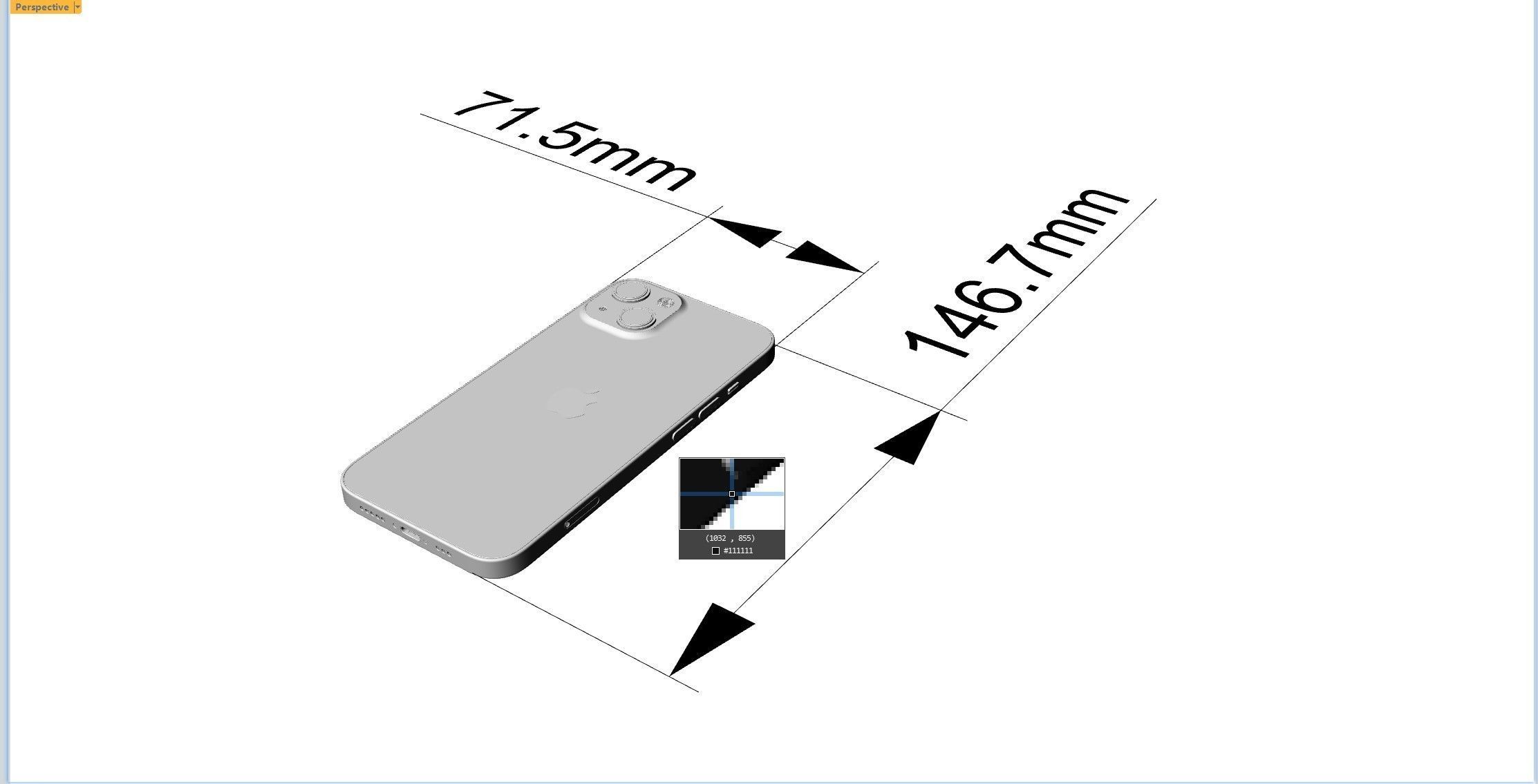 Apple iphone 13 mobile phone 3D model 3D model_20