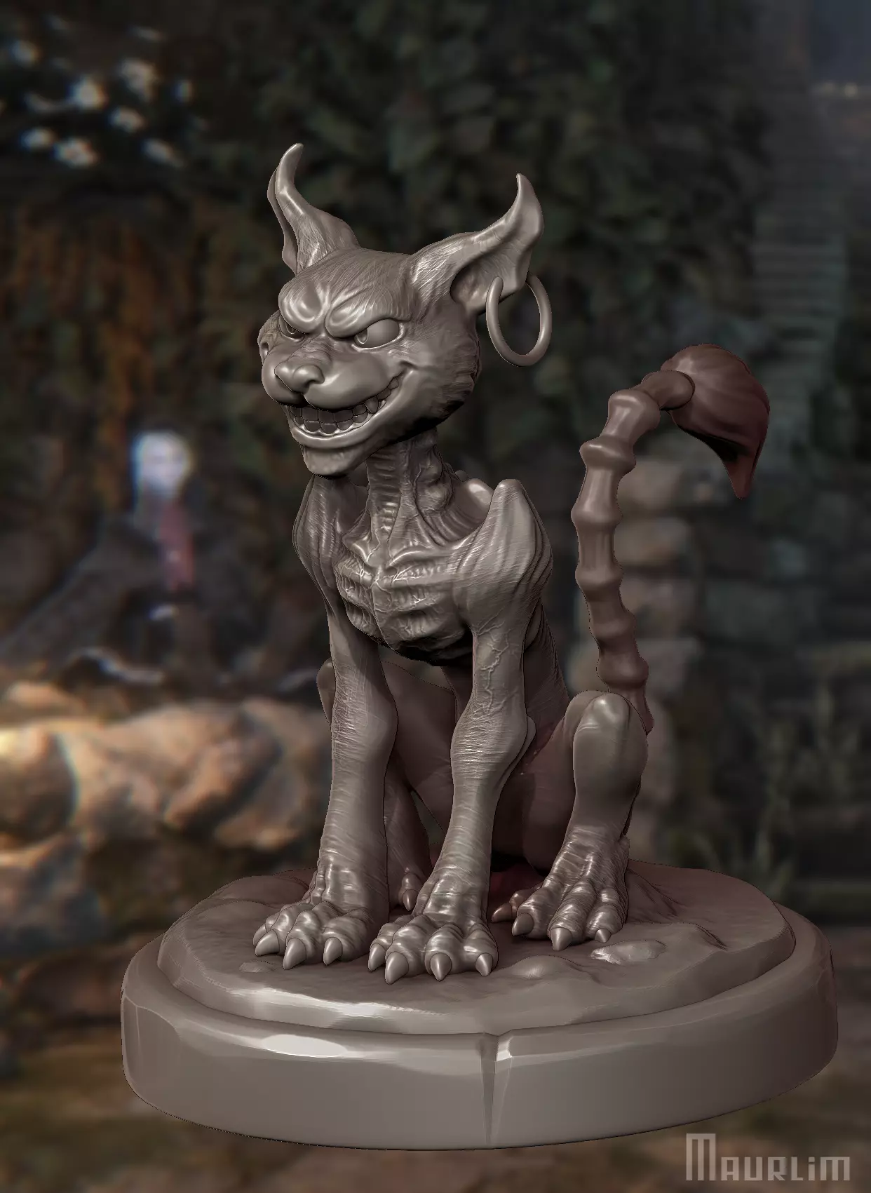 Cheshire cat 3D print model