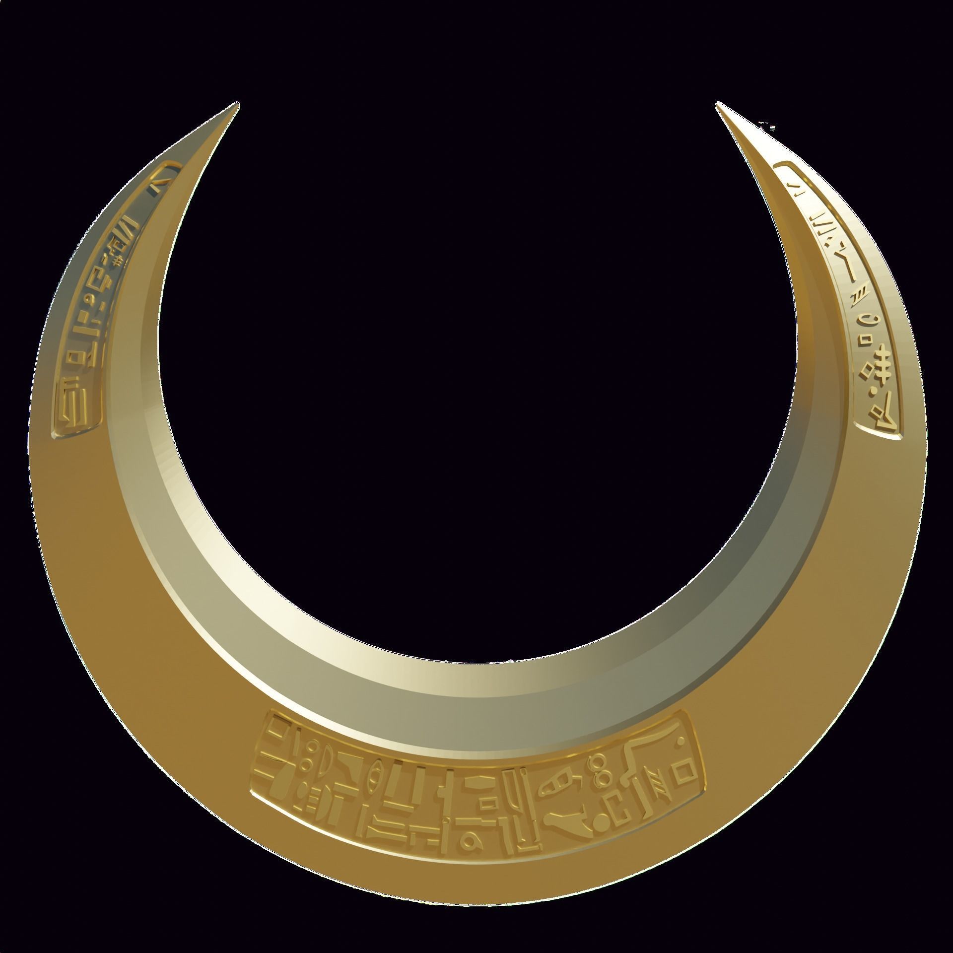 Moon Knight Crescent Blade dagger 3D print model_1