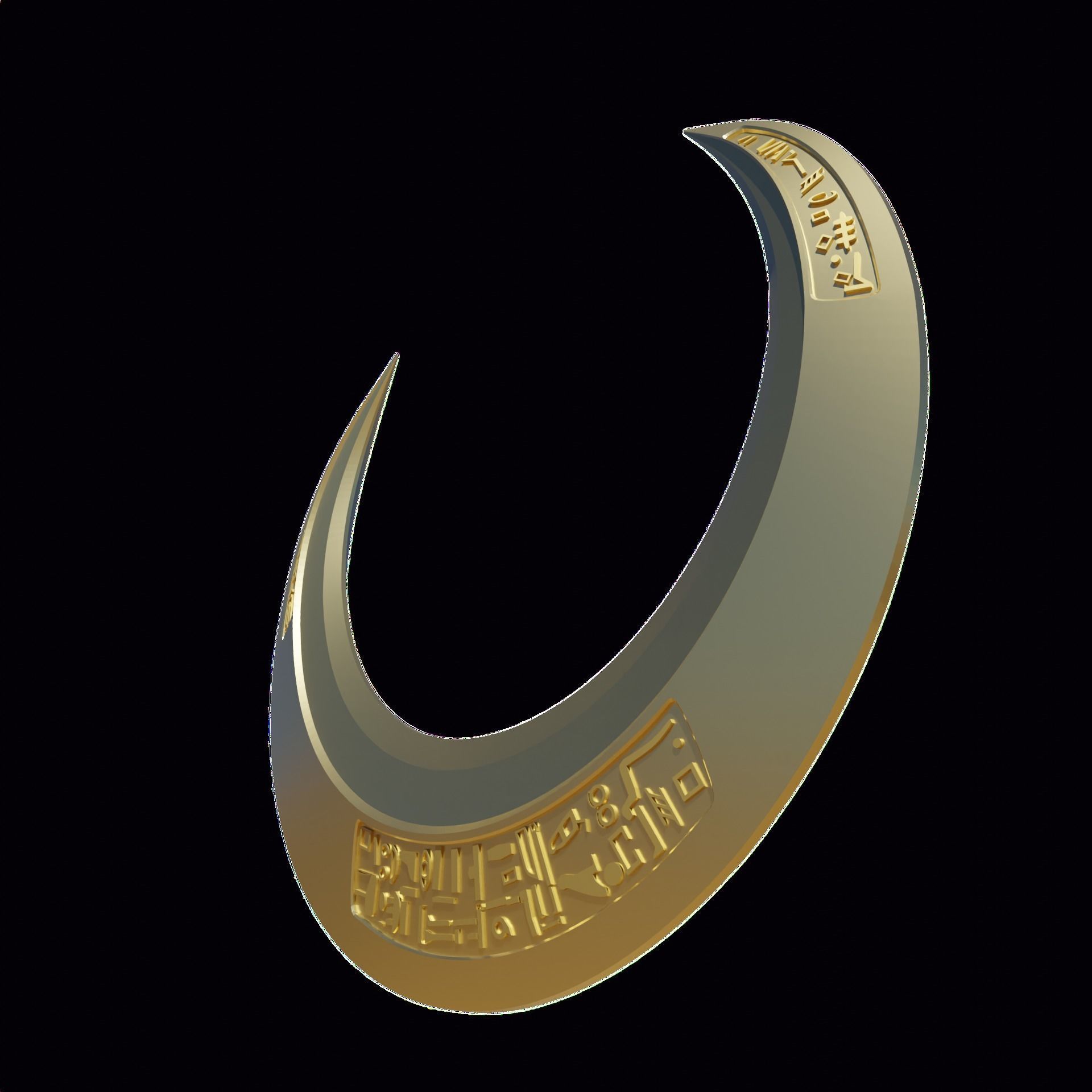 Moon Knight Crescent Blade dagger 3D print model_2