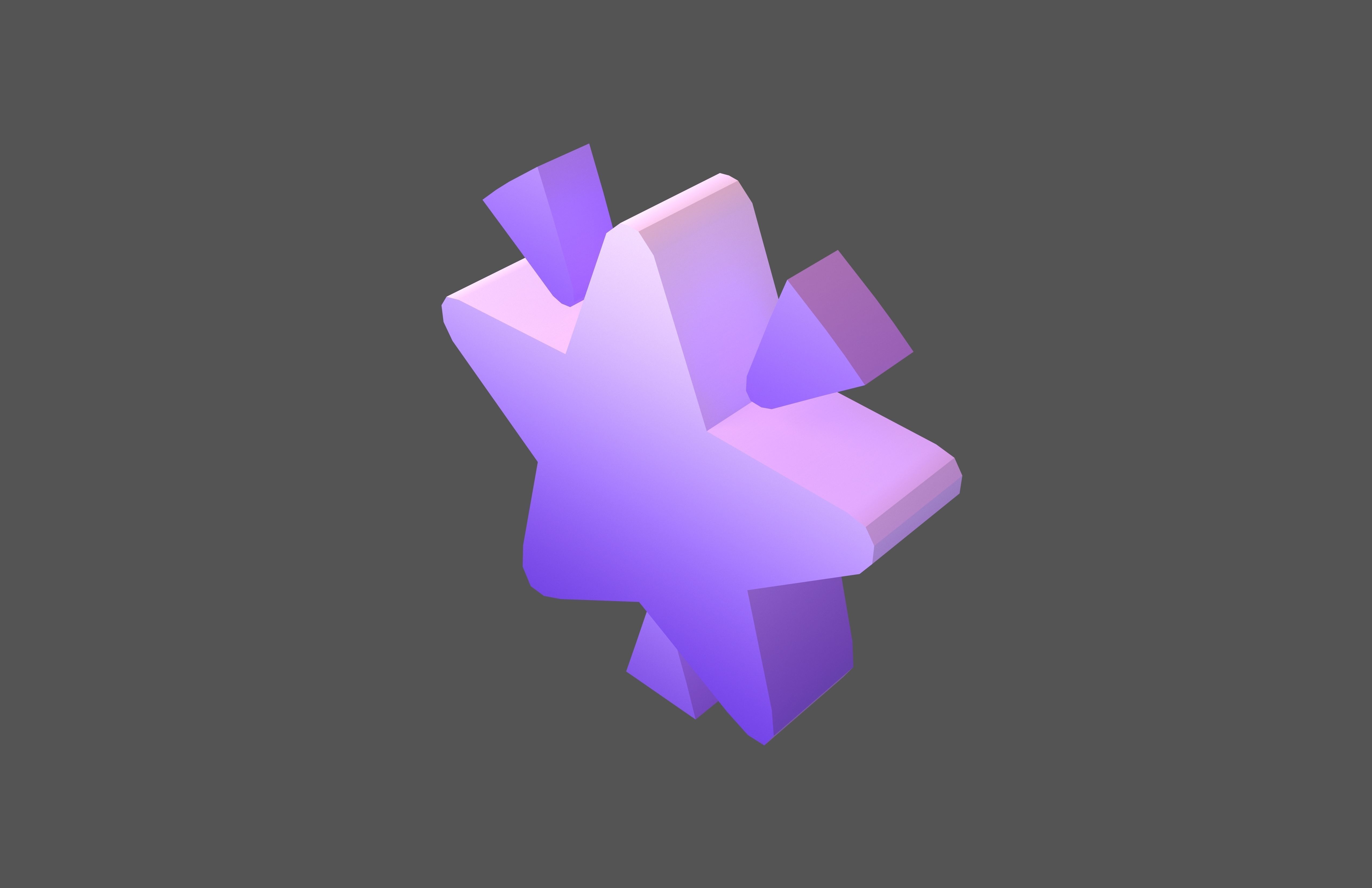Glowing Star v1 004 Low-poly 3D model_2