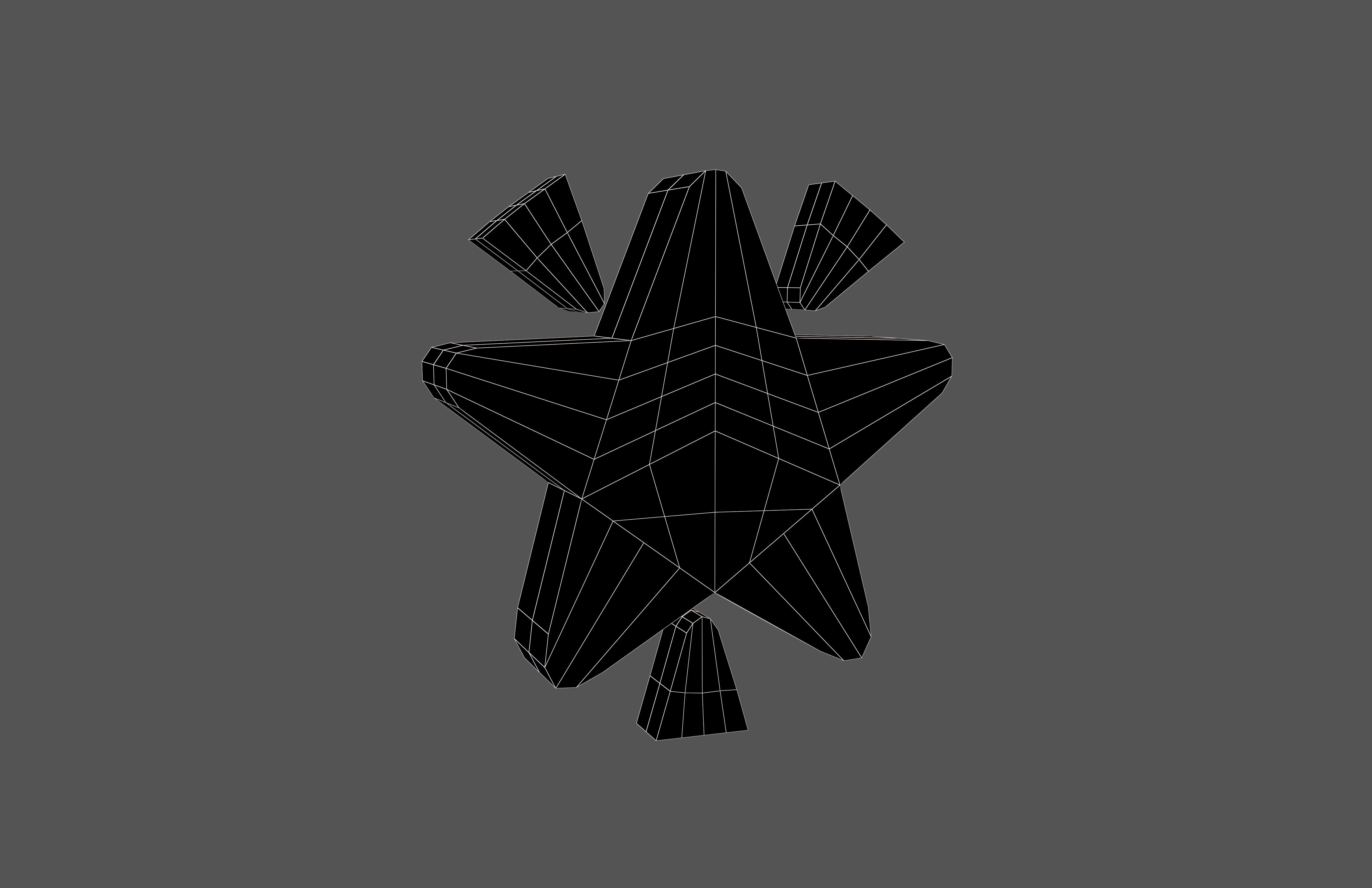 Glowing Star v1 004 Low-poly 3D model_6