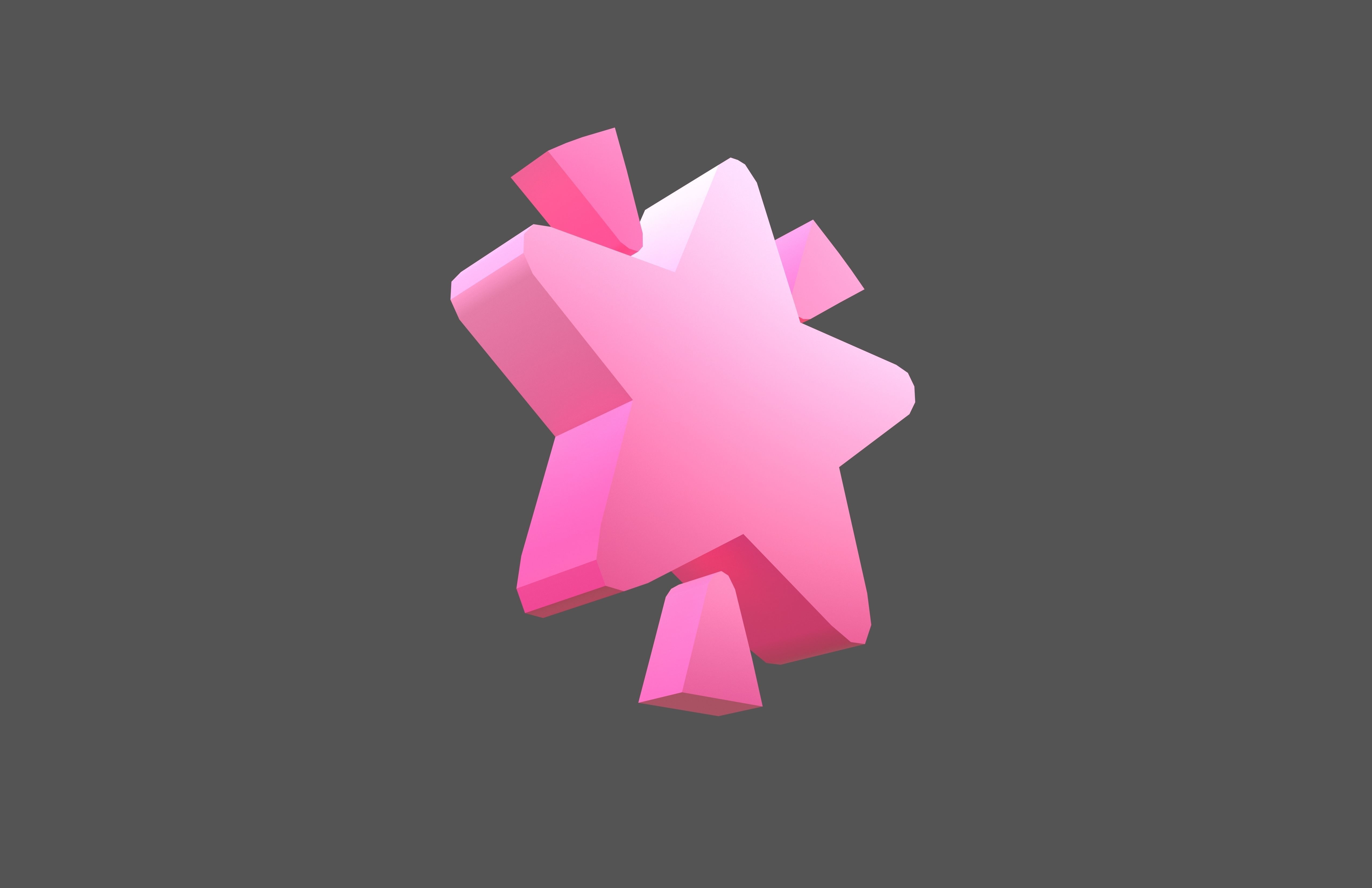 Glowing Star v1 005 Low-poly 3D model_3