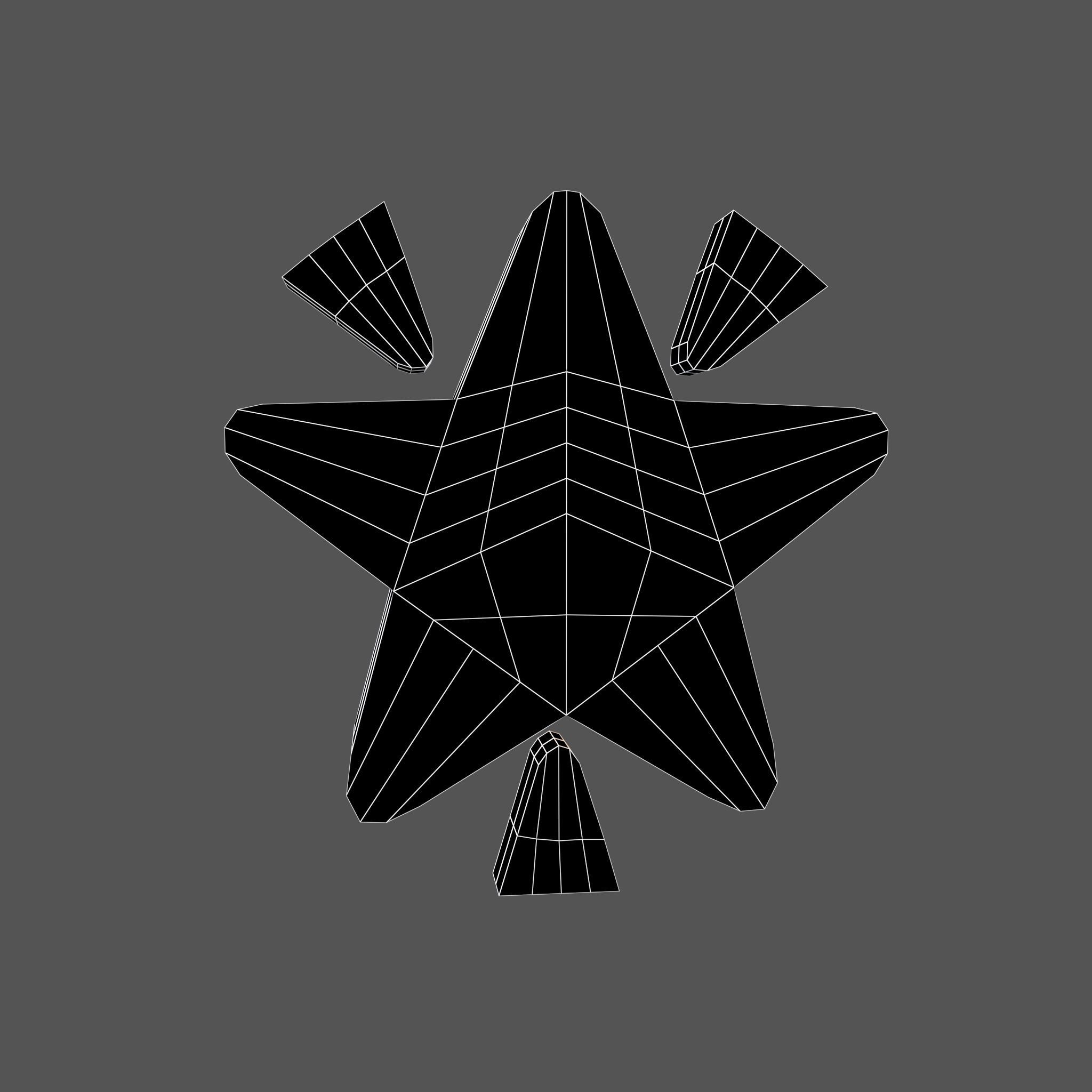 Glowing Star v1 006 Low-poly 3D model_4