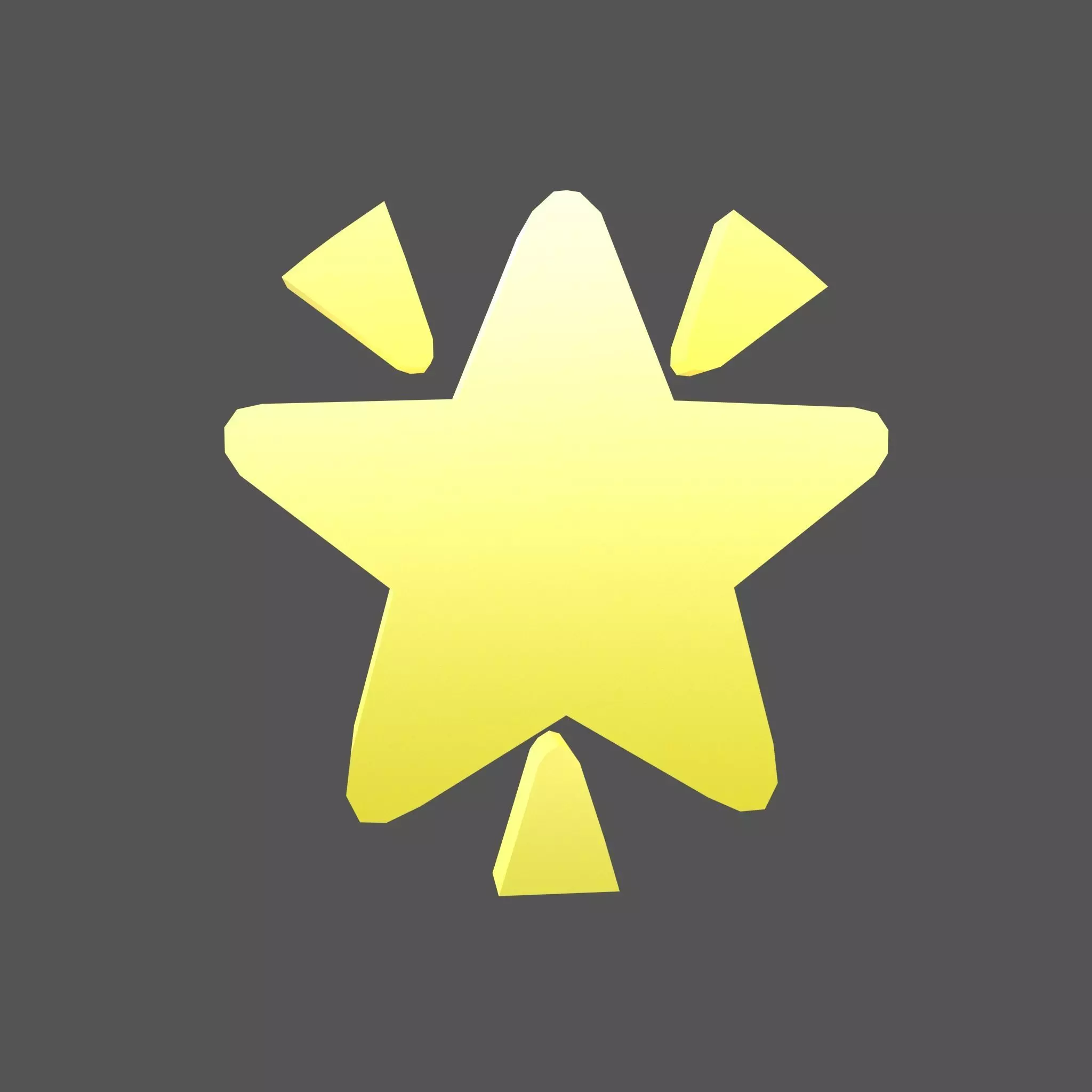 Glowing Star v1 006 Low-poly 3D model_0