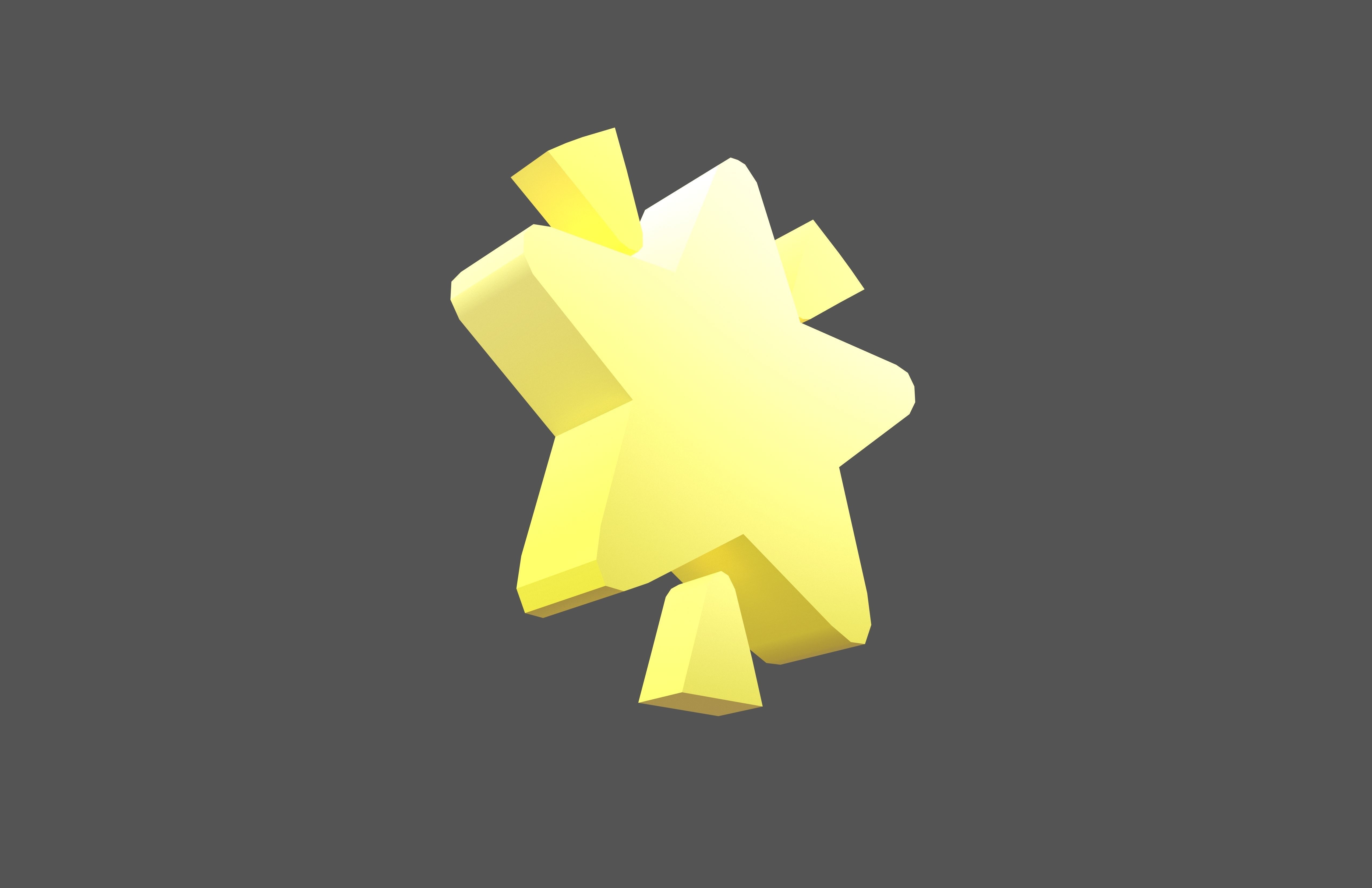 Glowing Star v1 006 Low-poly 3D model_2