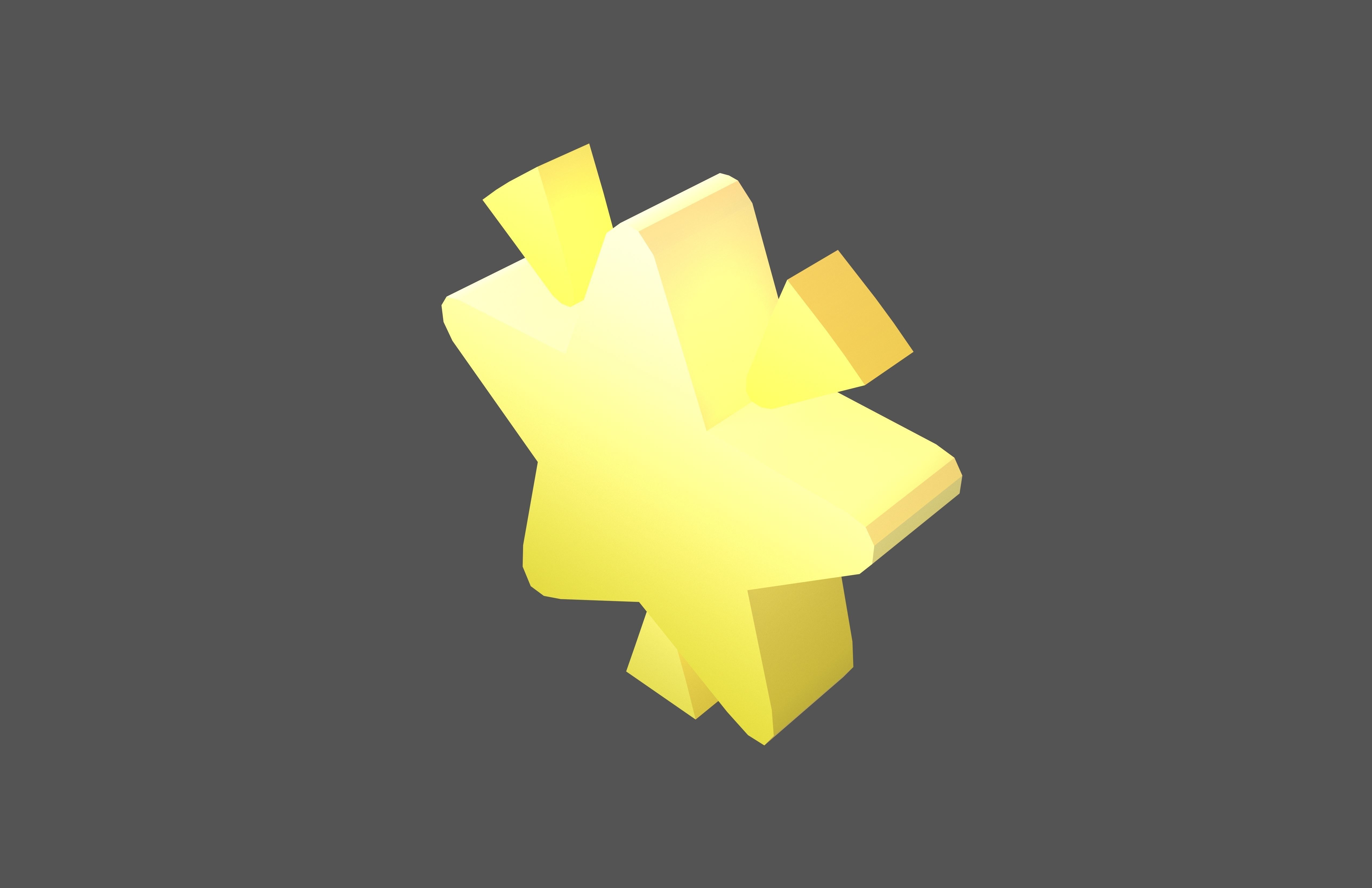 Glowing Star v1 006 Low-poly 3D model_3