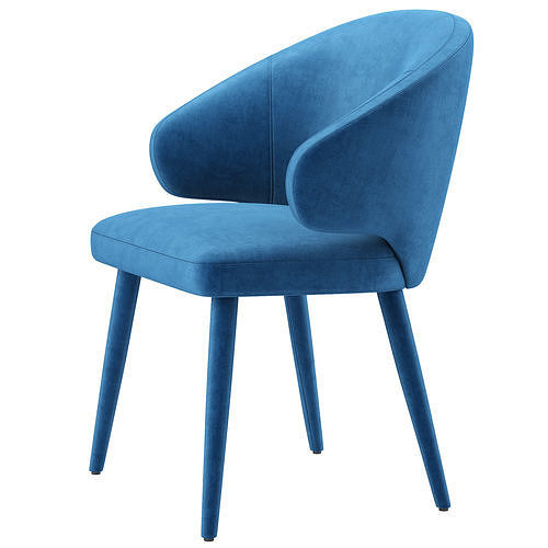 Cardinale Dining Chair 3D model 3