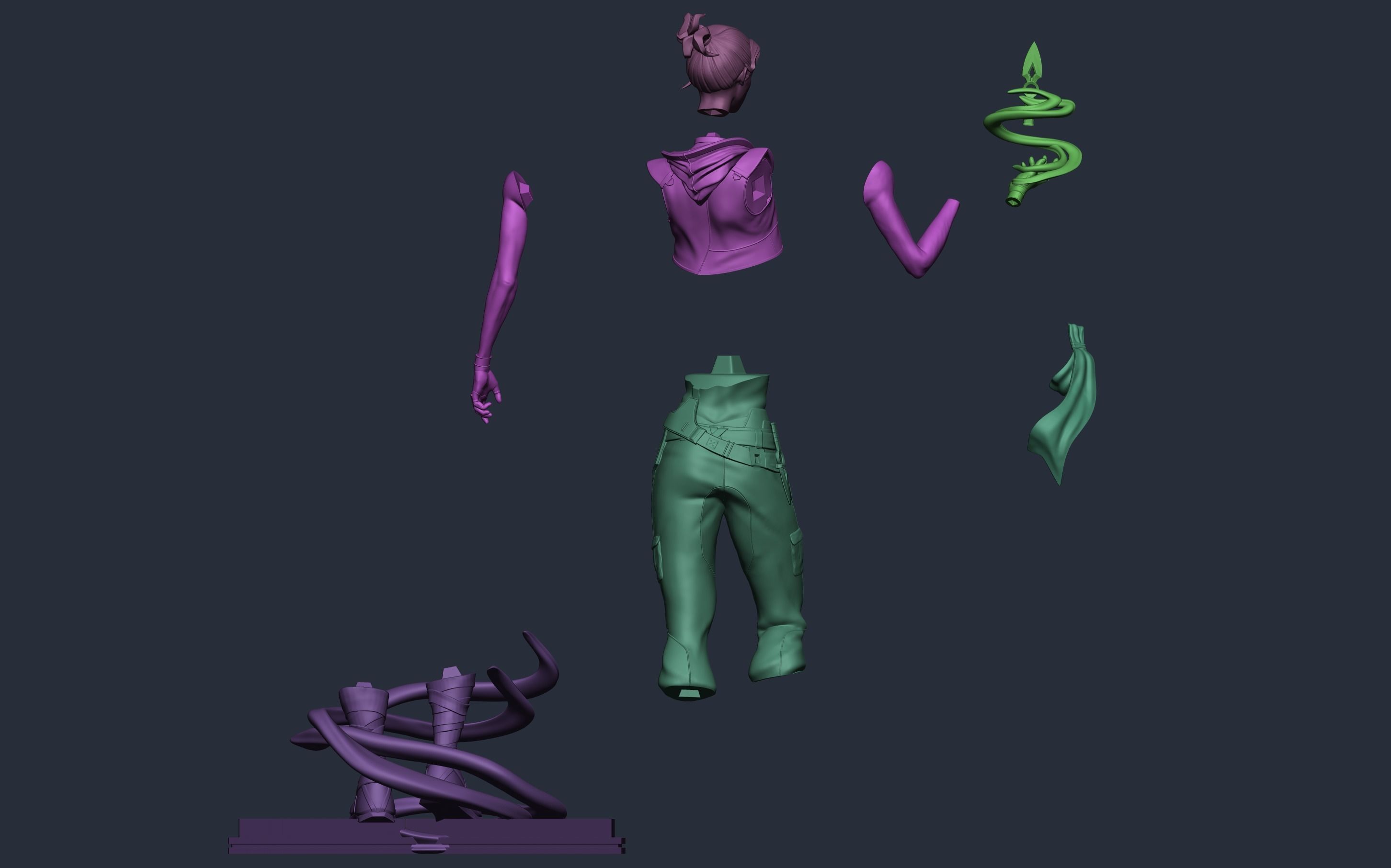 Jett-Valorant fan art 3D print model_3