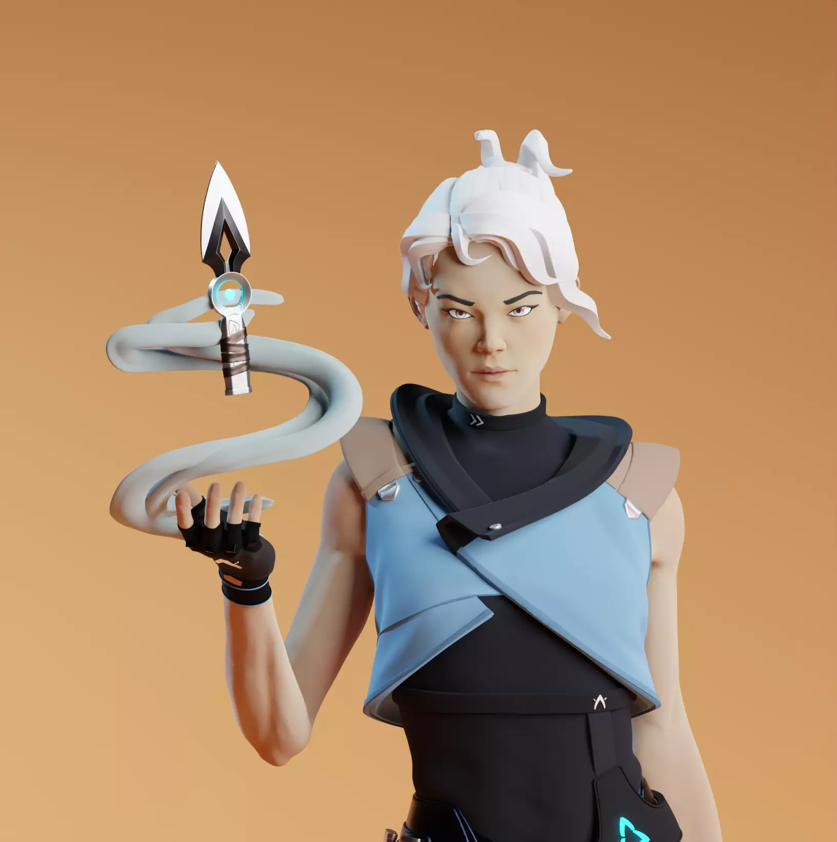 Jett-Valorant fan art 3D print model_0