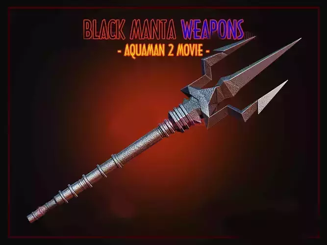 Black Manta Weapons - Aquaman Movie - DC Comics Cosplay 3D print model Black Manta Weapons - Aquaman Movie - DC Comics Cosplay 3D print model