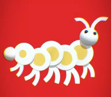 eggant caterpillar Free 3D model
