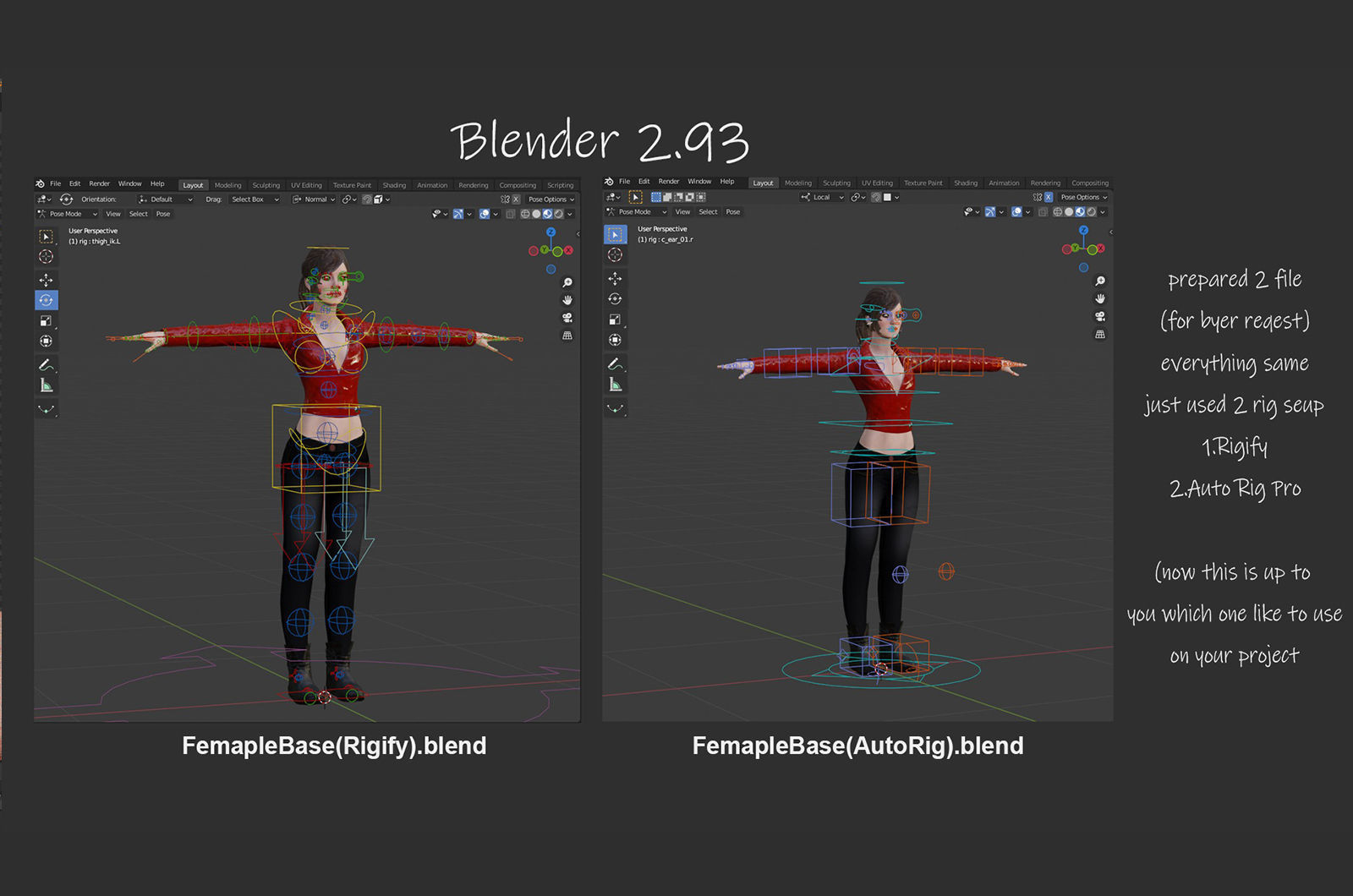 Female Base With Outfit Low-poly 3D model_30