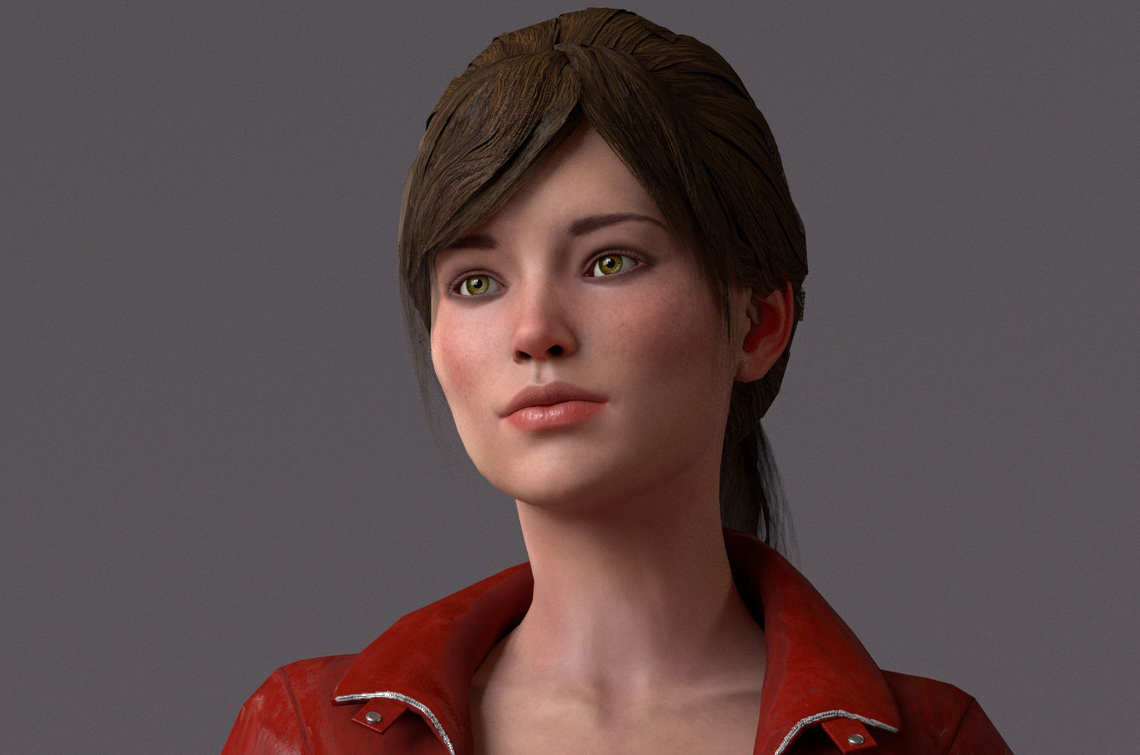 Female Base With Outfit Low-poly 3D model_6