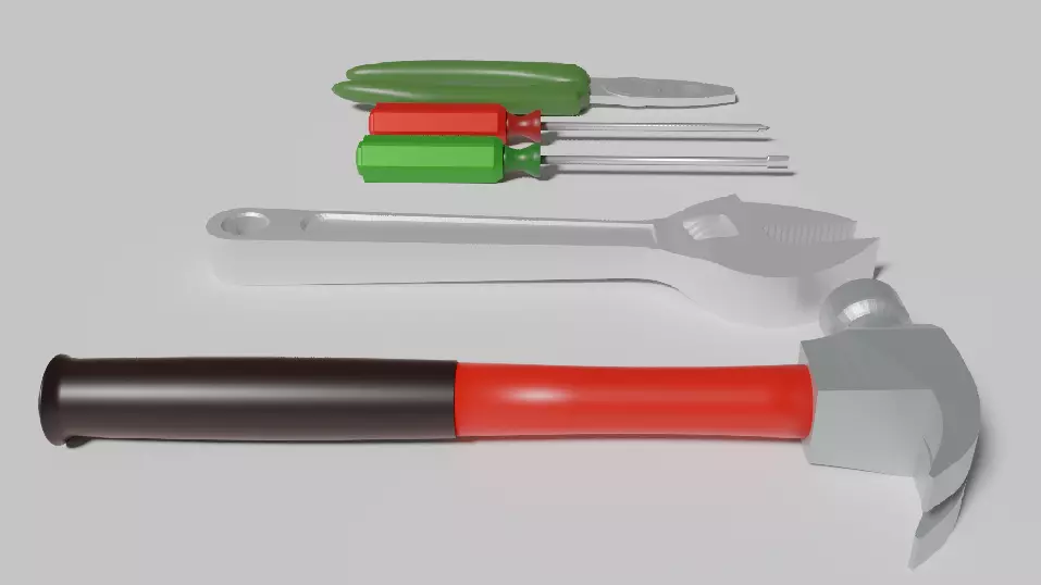 Blender Tool Model Pack Low-poly 3D model_0