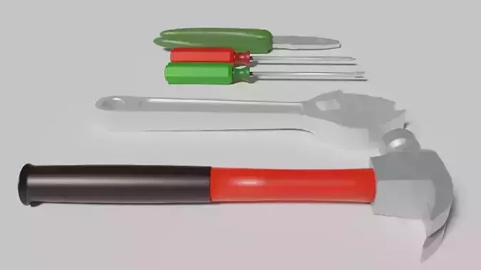 Blender Tool Model Pack Low-poly 3D model