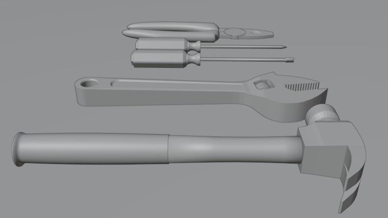 Blender Tool Model Pack Low-poly 3D model_1